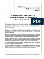 RCDD Pre-Examination Assessment