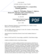 International Insurance Co., A Corporation v. Alfred M. Johns, James W. McFadden Thomas v. Ogletree, Richard W. Sherman, and G. Paul Whorton, 874 F.2d 1447, 11th Cir. (1989)