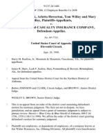 Roy A. Mullenix, Arletta Howerton, Tom Willey and Mary Willey v. Aetna Life and Casualty Insurance Company, 912 F.2d 1406, 11th Cir. (1990)