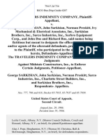 The Travelers Indemnity Company v. George K. Sarkisian, John Sarkisian, Norman Preskitt, Ivy Mechanical & Electrical Associates, Inc., Sarkisian Brothers, Inc., Sarco Industries, Inc., Sarbro Equipment Corp., and John Doe and Richard Roe, Said Names Being Fictitious but Meant to Designate the Officers, Employees And/or Agents of the Aforesaid Presently Unknown to the Who Participated in the Acts Set Forth Herein, the Travelers Indemnity Company, as Assignee of Judgments Against Midstate Constructors, Inc., to Enforce Certain Judgments v. George Sarkisian, John Sarkisian, Norman Preskitt, Sarco Industries, Inc., Charlotte Street Builders, Inc., and Sarkisian Brothers, Inc., Respondents, 794 F.2d 754, 2d Cir. (1986)