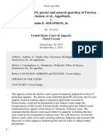 Lynne E. Solomon, Parent and Natural Guardian of Patricia Solomon v. John F. Solomon, JR, 516 F.2d 1018, 3rd Cir. (1975)