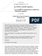 Willis Hope White v. Provident Life & Accident Insurance Company, 114 F.3d 26, 4th Cir. (1997)