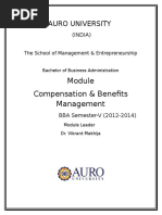 Compensation and Benefit Management Module Hand Book