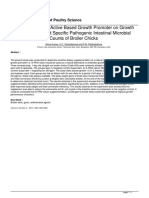 Effects of A Garlic Active Based Growth Promoter On Growth Performance and Specific Pathogenic Intestinal Microbial Counts of Broiler Chicks