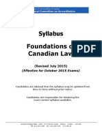 2016 NCA Foundations of Canadian Law Syllabus 