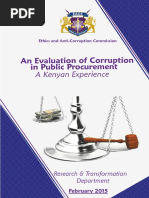 Evaluation of Corruption in The Public Procurement PDF