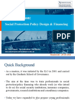 Specialization Choice: Social Protection Policy Design & Financing