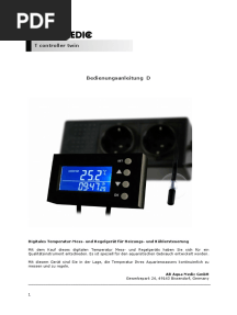 Manual de Ussuario Aquamedic Twin Controller