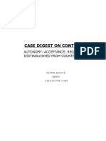 Case Digest On Contracts: Autonomy-Acceptance Requisites Distinguished From Counter-Offer