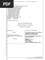 Waymo Motion For Preliminary Injunction