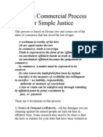 Using A Commercial Process For Simple Justice