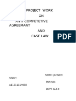 Project Work of Competition Law