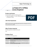 AspenProcessExplorer V73 CP5 Notes