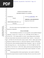 Uber-Waymo Page Deposition Ruling 7:10:17