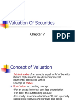 Valuation of Securities