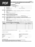 Ministry of Civil Service and Administrative Reforms: Survey Form