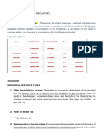 SEC. 84. Rates of Estate Tax. - There Shall Be Levied, Assessed, Collected and Paid Upon