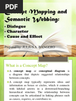 Concept Mapping and Semantic Webbing:: - Dialogue - Character - Cause and Effect