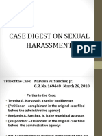 Casedigest On Sexual Harassment