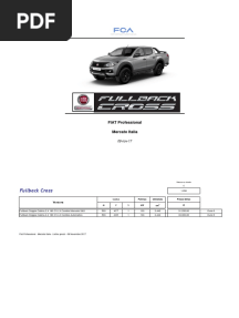 Fiat Fullback Cross: Listino Prezzi