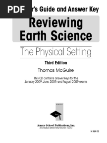 Earth Science Review Answers