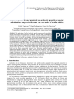 Effect of Probiotic and Prebiotic As Antibiotic Growth Promoter Substitutions On Productive and Carcass Traits of Broiler Chicks