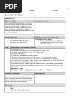 First Lesson Plan k1