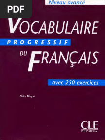 Vocabulaire Progressif Du Francais Avance - Text PDF