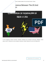 What Is The Difference Between The US and Indian Federalism - IPleaders