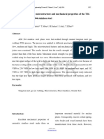 Effect of Heat Input On Microstructure and Mechanical Properties of The TIG Welded Joints of AISI 304