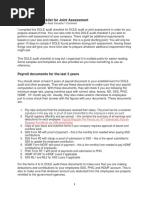 DOLE Audit Checklist For Joint Assessment