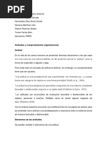Actitudes y Comportamiento Organizacional