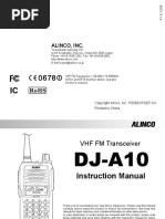 Alinco DJ-A10 Manual PDF