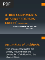 Other Components of Shareholders' Equity