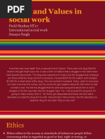 Ethics and Values in Social Work Field Studies