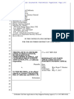 2019 04 01 Defendants Ex Parte To Stay Judgment Pending Appeal