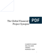 The Global Financial Crisis Project Synopsis