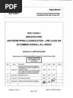 Fluor.: Specification-Upstream Piping Classification - Line Class 300 00-Common Overall-All Areas