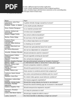 Position Paper Topics