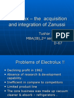 Electrolux The Acquisition & Integration of Zanussi