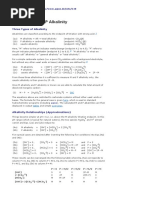 M Alkalinity and P Alkalinity