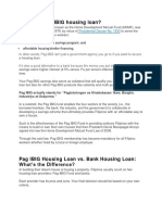 What Is A Pag IBIG Housing Loan?: A National/government Savings Program and Affordable Housing/shelter Financing