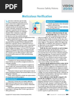 Process Safety Meticulous Verfication