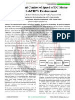 19 - Monitoring and Control of Speed of DC Motor Using LabVIEW Enviornment PDF