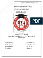 Dr. Ram Manohar Lohiya National Law University, Lucknow SESSION: 2019-2020