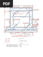 Bar Bending Schedule of Box Culvert