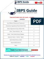 Important Monthly Static GK Capsule - April 2019: Topics Page No