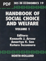 (Handbooks in Economics 1) Kenneth J. Arrow, A.K. Sen, Kotaro Suzumura (Eds.) - Handbook of Social Choice and Welfare, Volume 1 (Handbooks in Economics) - North-Holland (2002) PDF