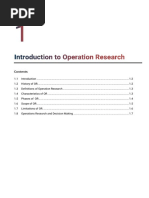 Introduction To Operation Research