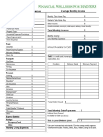 Profit and Loss Worksheet